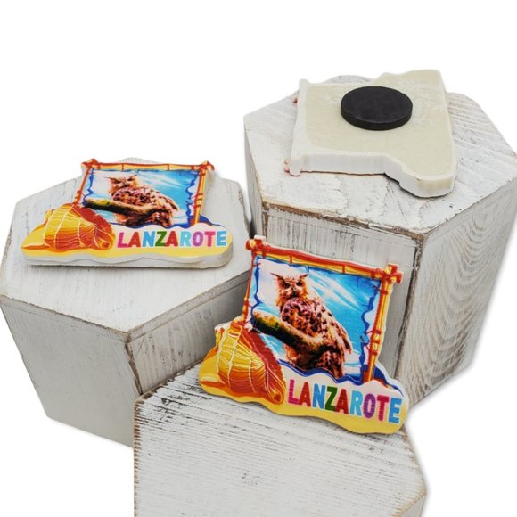 Lanzarote Spain Souvenir Fridge Magnet Refrigerator Magnetic Gift Collectible 3D - Picture 2 of 4